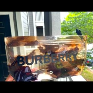 Burberry PVC Makeup Bag Clutch